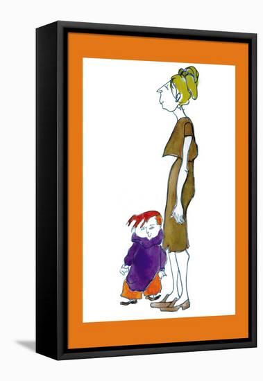 Jake and Mom-Norma Kramer-Framed Stretched Canvas