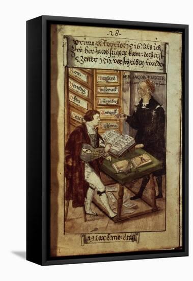 Jakob Fugger in His Office, 1518-German School-Framed Premier Image Canvas