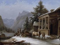 Winter in the Bavarian Alps-Jakob Gauermann-Giclee Print