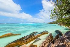 Beautiful Seychelles Tropical Beach Panoramatic View at La Digue Island-Jakub Gojda-Photographic Print