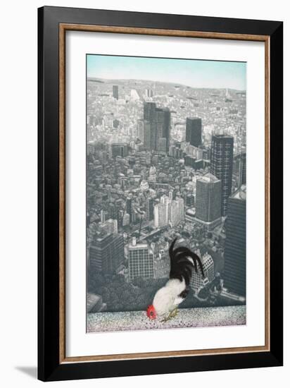 Jakucyu's rooster, 2009-Emiko Aida-Framed Giclee Print