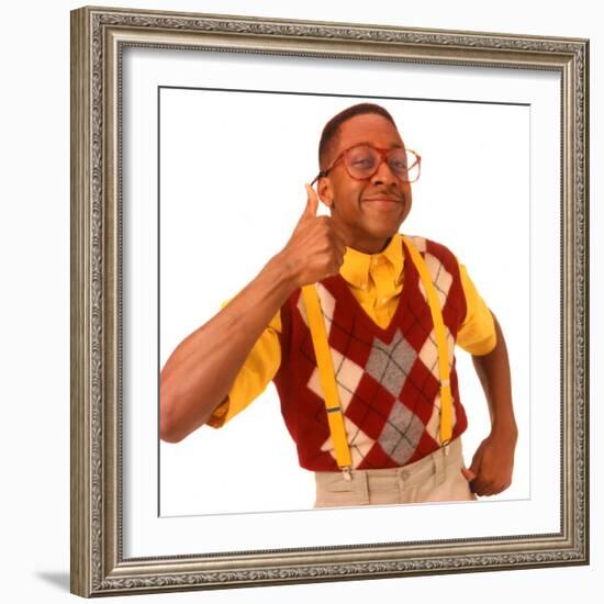 JALEEL WHITE. "FAMILY MATTERS" [1989].-null-Framed Photographic Print