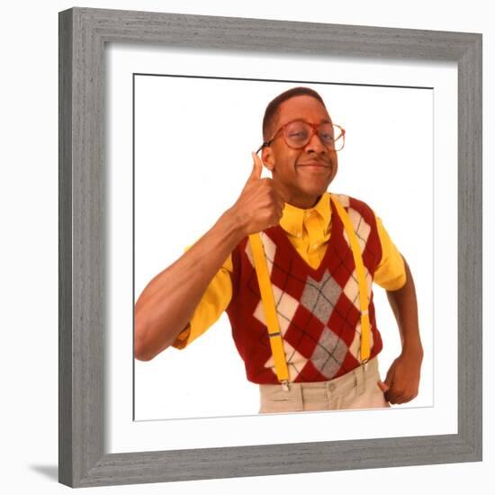 JALEEL WHITE. "FAMILY MATTERS" [1989].-null-Framed Premium Photographic Print