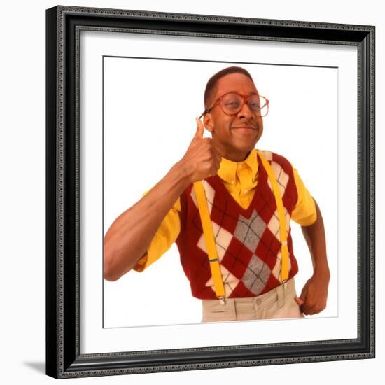 JALEEL WHITE. "FAMILY MATTERS" [1989].-null-Framed Premium Photographic Print