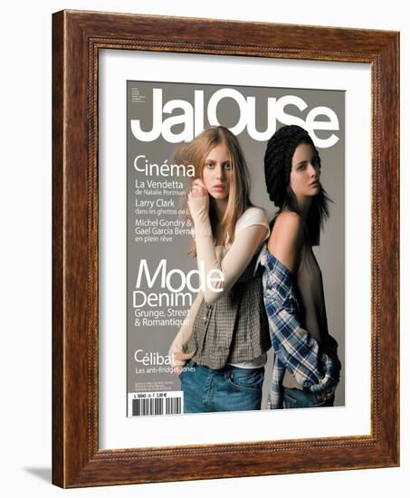 Jalouse, April 2006 - Sasha & Dominika-Elina Kechicheva-Framed Art Print