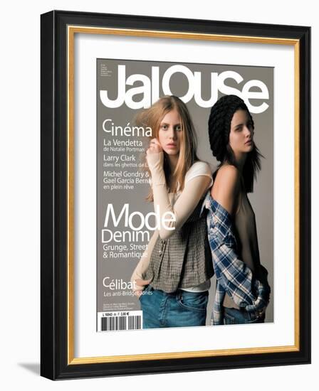 Jalouse, April 2006 - Sasha & Dominika-Elina Kechicheva-Framed Art Print