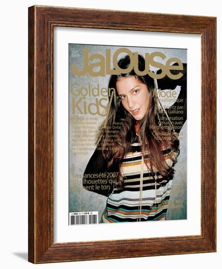 Jalouse, December 2006-January 2007 - Zoe Kravitz & Margherita Missoni-null-Framed Art Print