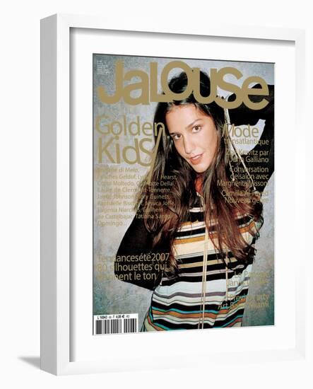 Jalouse, December 2006-January 2007 - Zoe Kravitz & Margherita Missoni-null-Framed Art Print