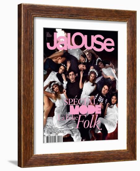 Jalouse, February 2008 - Whitney, Esti, Janaina-Sam Basset-Framed Art Print