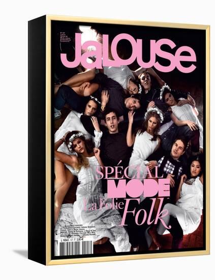 Jalouse, February 2008 - Whitney, Esti, Janaina-Sam Basset-Framed Stretched Canvas