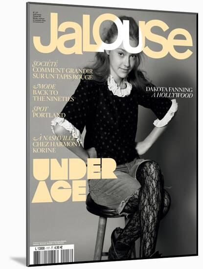 Jalouse, February 2009 - Dakota Fanning-Keiron O'Connor-Mounted Art Print