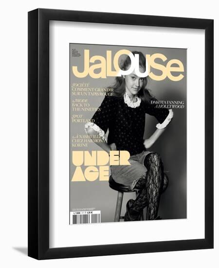 Jalouse, February 2009 - Dakota Fanning-Keiron O'Connor-Framed Premium Giclee Print