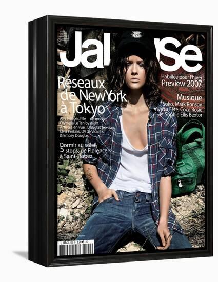 Jalouse, July-August 2007 - Jac-Elina Kechicheva-Framed Stretched Canvas