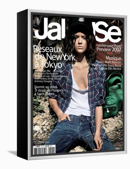 Jalouse, July-August 2007 - Jac-Elina Kechicheva-Framed Stretched Canvas