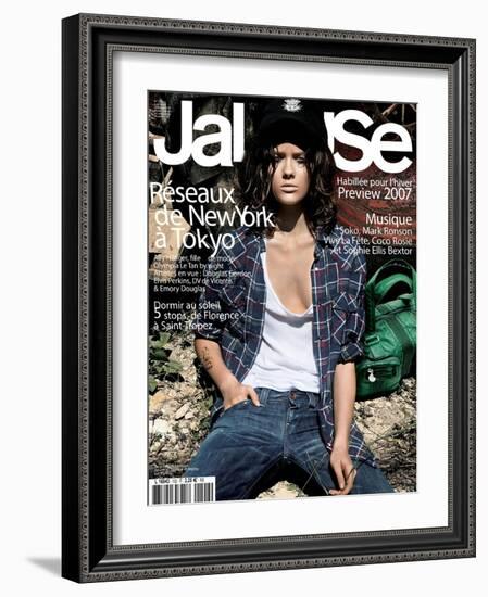 Jalouse, July-August 2007 - Jac-Elina Kechicheva-Framed Art Print