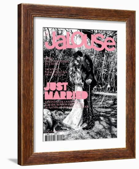 Jalouse, July-August 2009 - Lila, Joséphine de La Baume, Mark Ronson-Paul Schmidt-Framed Art Print