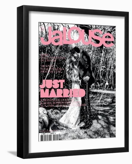 Jalouse, July-August 2009 - Lila, Joséphine de La Baume, Mark Ronson-Paul Schmidt-Framed Art Print