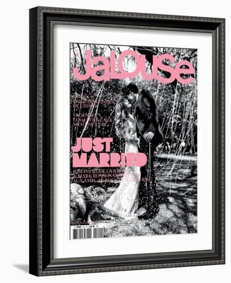 Jalouse, July-August 2009 - Lila, Joséphine de La Baume, Mark Ronson-Paul Schmidt-Framed Art Print