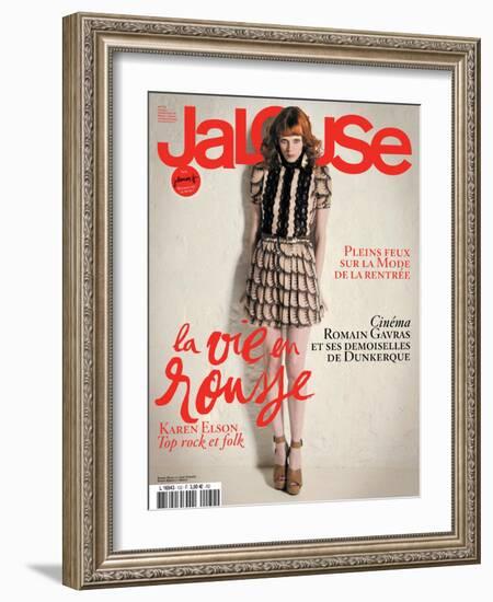 Jalouse, July-August 2010 - Karen Elson-Édouard Plongeon-Framed Art Print