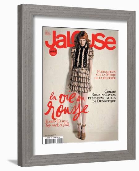 Jalouse, July-August 2010 - Karen Elson-Édouard Plongeon-Framed Art Print