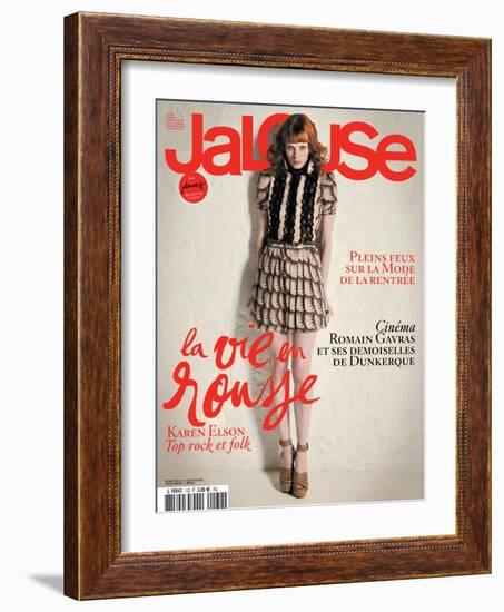 Jalouse, July-August 2010 - Karen Elson-Édouard Plongeon-Framed Art Print