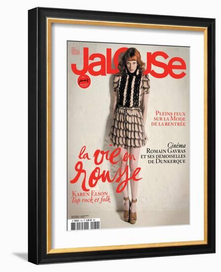 Jalouse, July-August 2010 - Karen Elson-Édouard Plongeon-Framed Art Print