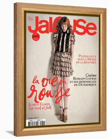 Jalouse, July-August 2010 - Karen Elson-Édouard Plongeon-Framed Stretched Canvas