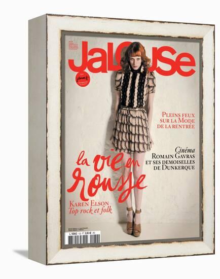 Jalouse, July-August 2010 - Karen Elson-Édouard Plongeon-Framed Stretched Canvas