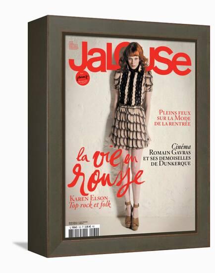 Jalouse, July-August 2010 - Karen Elson-Édouard Plongeon-Framed Stretched Canvas