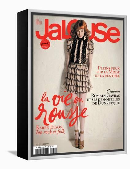 Jalouse, July-August 2010 - Karen Elson-Édouard Plongeon-Framed Stretched Canvas