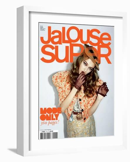 Jalouse, March 2009 - Madisyn Ou Theodora Richards-Ami Sioux & Paul Schmidt-Framed Art Print