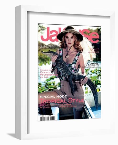 Jalouse, March 2011 - Camille Rowe-Matthew Frost-Framed Premium Giclee Print