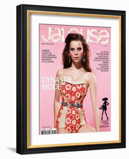 Jalouse, March 2012 - Anouk de Heer-Mel Bles-Framed Art Print