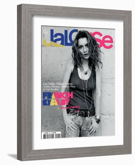 Jalouse, May 2009 - Lou Doillon, Mélanie Laurent, Audrey Marnay, Clémence Poésy et Léa Seydoux-Daniel King-Framed Art Print