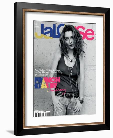 Jalouse, May 2009 - Lou Doillon, Mélanie Laurent, Audrey Marnay, Clémence Poésy et Léa Seydoux-Daniel King-Framed Art Print