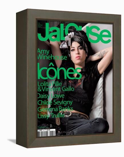 Jalouse, November 2007 - Amy Whinehouse-Elina Kechicheva-Framed Stretched Canvas