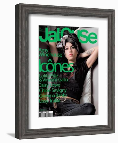 Jalouse, November 2007 - Amy Whinehouse-Elina Kechicheva-Framed Art Print