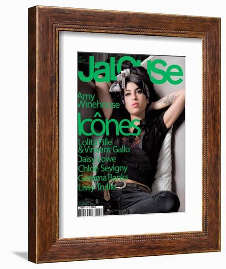 Jalouse, November 2007 - Amy Whinehouse-Elina Kechicheva-Framed Art Print