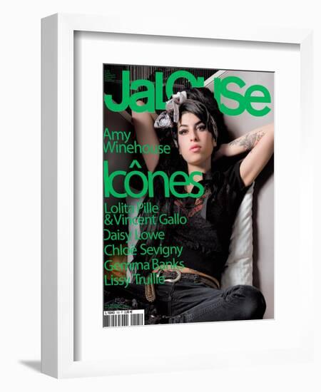 Jalouse, November 2007 - Amy Whinehouse-Elina Kechicheva-Framed Art Print