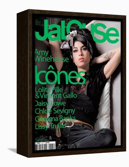 Jalouse, November 2007 - Amy Whinehouse-Elina Kechicheva-Framed Stretched Canvas