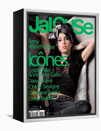 Jalouse, November 2007 - Amy Whinehouse-Elina Kechicheva-Framed Stretched Canvas