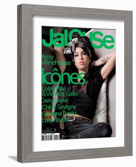 Jalouse, November 2007 - Amy Whinehouse-Elina Kechicheva-Framed Art Print