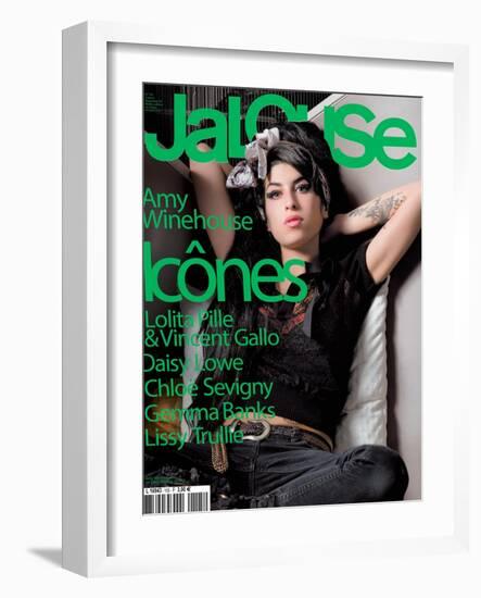 Jalouse, November 2007 - Amy Whinehouse-Elina Kechicheva-Framed Art Print