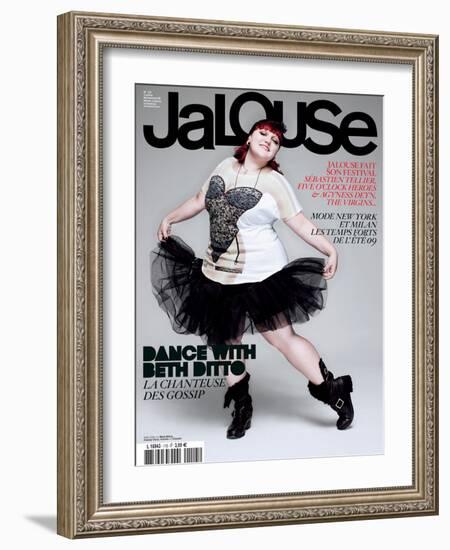 Jalouse, November 2008 - Beth Ditto-Jean-Baptiste Mondino-Framed Art Print