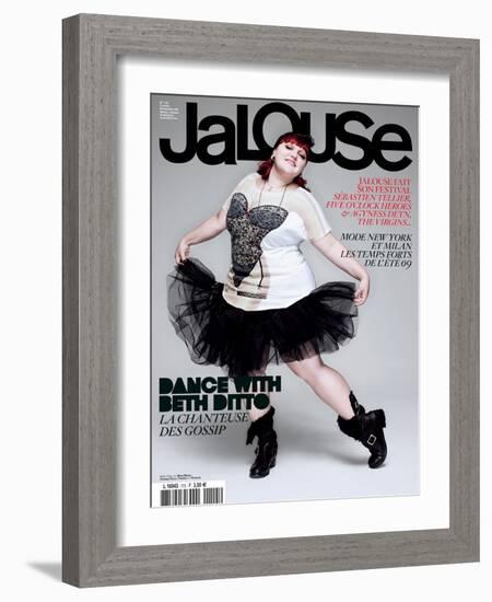 Jalouse, November 2008 - Beth Ditto-Jean-Baptiste Mondino-Framed Art Print