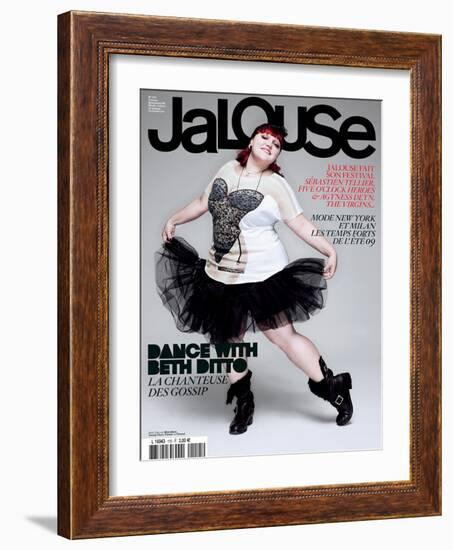 Jalouse, November 2008 - Beth Ditto-Jean-Baptiste Mondino-Framed Art Print