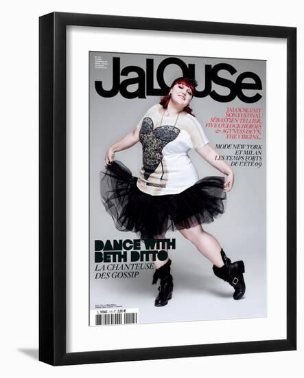 Jalouse, November 2008 - Beth Ditto-Jean-Baptiste Mondino-Framed Art Print