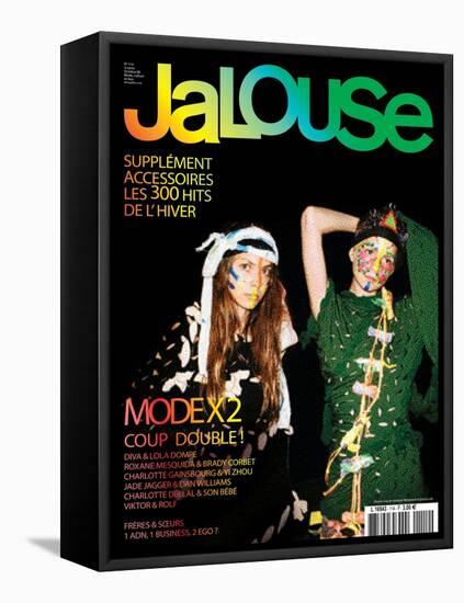 Jalouse, October 2008 - Diva et Lola-Matthew Frost-Framed Stretched Canvas