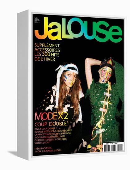 Jalouse, October 2008 - Diva et Lola-Matthew Frost-Framed Stretched Canvas