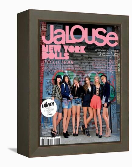 Jalouse, September 2008 - Ilirjana, Pamela, Isabelle, Harley, Annabelle, Lizzy-André-Framed Stretched Canvas